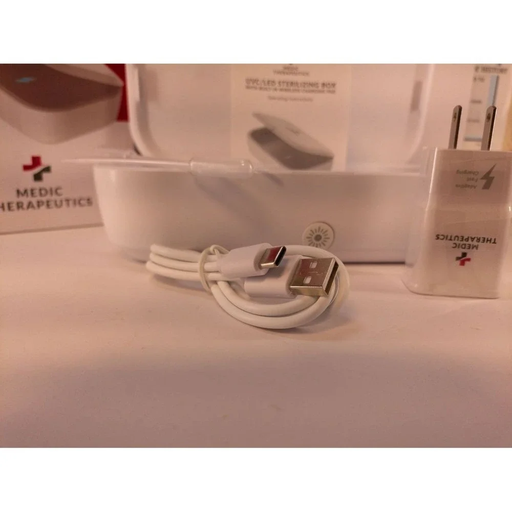 MEDIC‎ THERAPEUTICS Sterilizing Box Adult One Size White New UVC LED Wireless